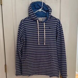 The Black Dog, Men’s Blue and White Striped Hoodie Martha’s Vineyard